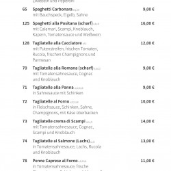Speisekarte - Osteria d'Antonio